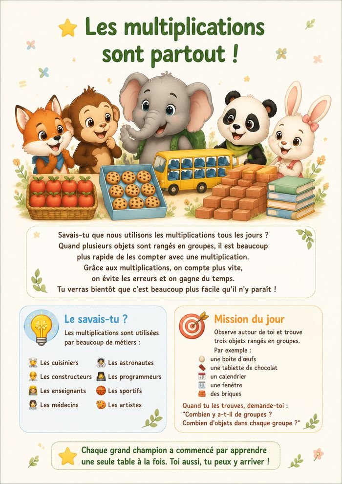 Page du guide : les multiplications sont partout